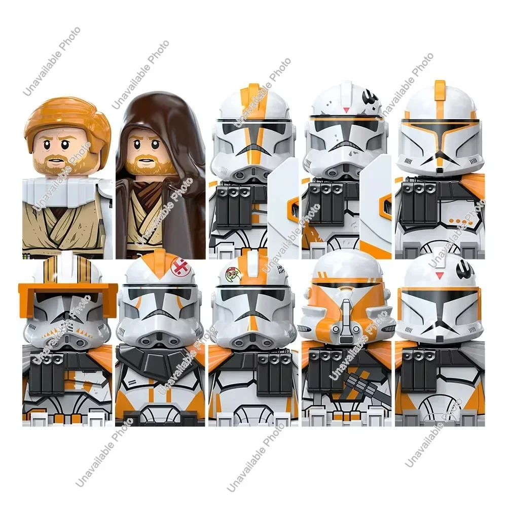 TV6114 TV6115 TV6116 New Building Blocks Star Wars 501 Clone Trooper Anakin Skywalker Obi-Wa General Grievous Mini Figures Toys moc