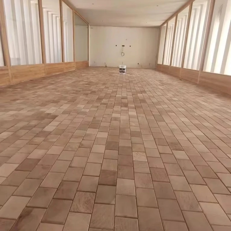 Lantai Kayu Rekayasa Bertekstur Ujung Ek Berlapis-lapis 15mm Versi Deluxe yang Disesuaikan, Desain Komersial yang Nyaman, Disikat