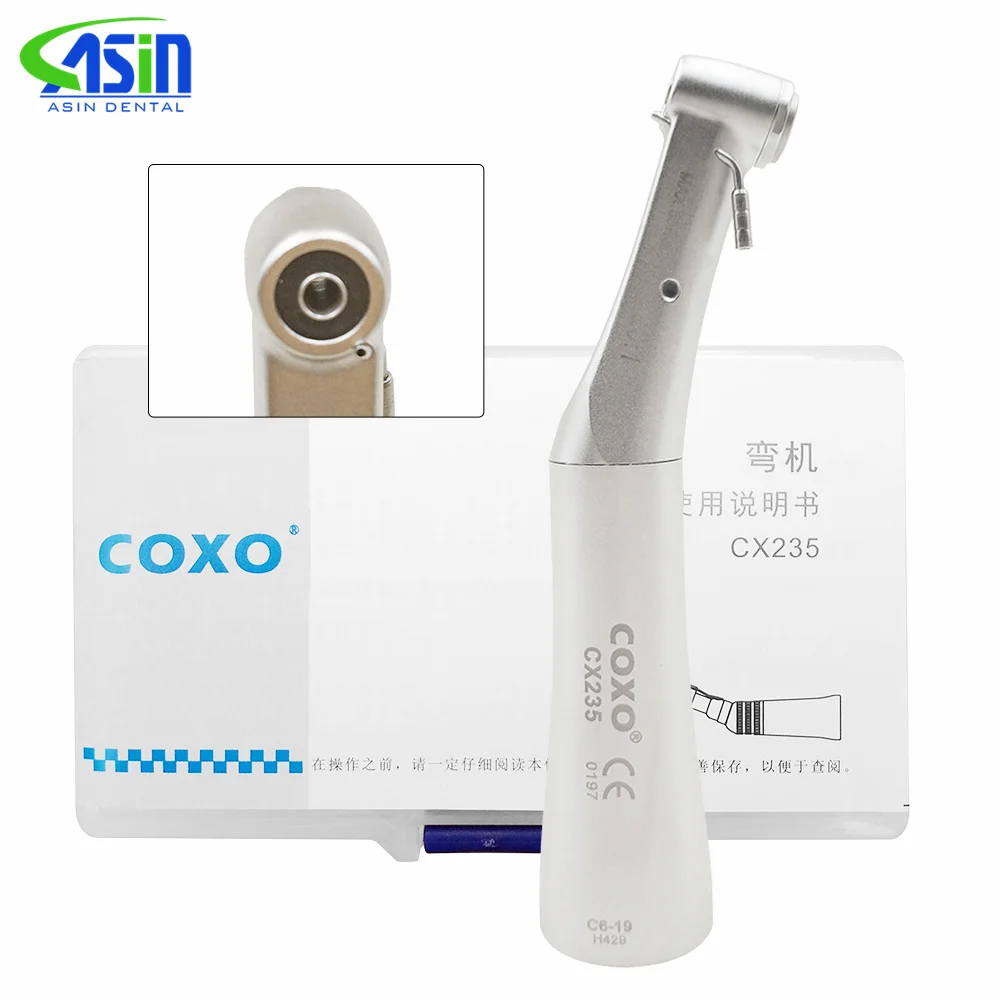 Dental 20:1COXO Original Implant Surgery Contra Angle Handpiece CX235 External Low Speed Handpiece For Dental implant Micromoto