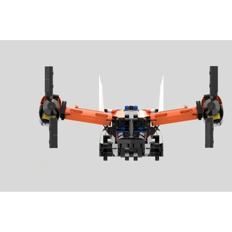 MOC-233496 City New Style Aerial Helicopter Building Block Model 1082 Parts Creative Boys Children's Birthday Christmas Toy Gift
