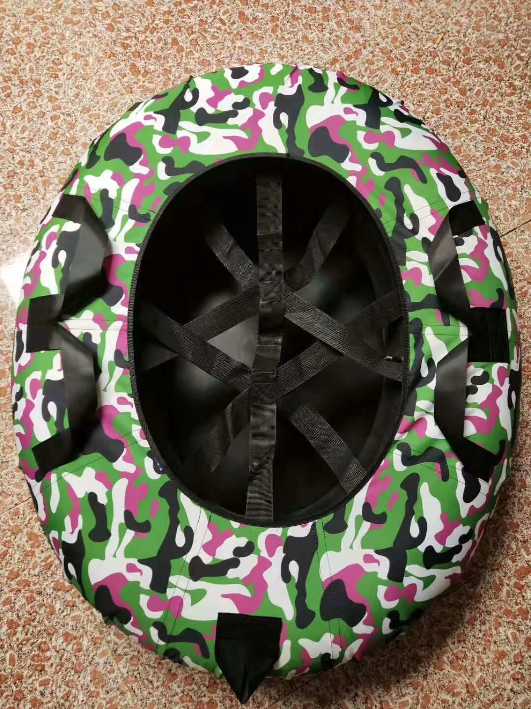 

40" Multi-Rider Inflatable Snow Tube Covered Sledding Equipment for Winter