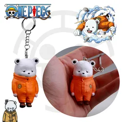 ONE PIECE Bepo Anime Keychain Action Figures Backpack Pendant Cartoon Toy Doll Men Car Motorcycle Key Ring Accessories Kid Gift