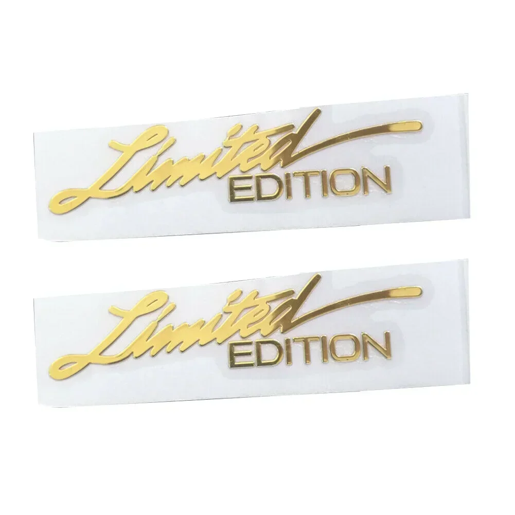 2PC Limited Edition 3D autosticker gouden badge metalen sticker auto-accessoires motorfietsstickers