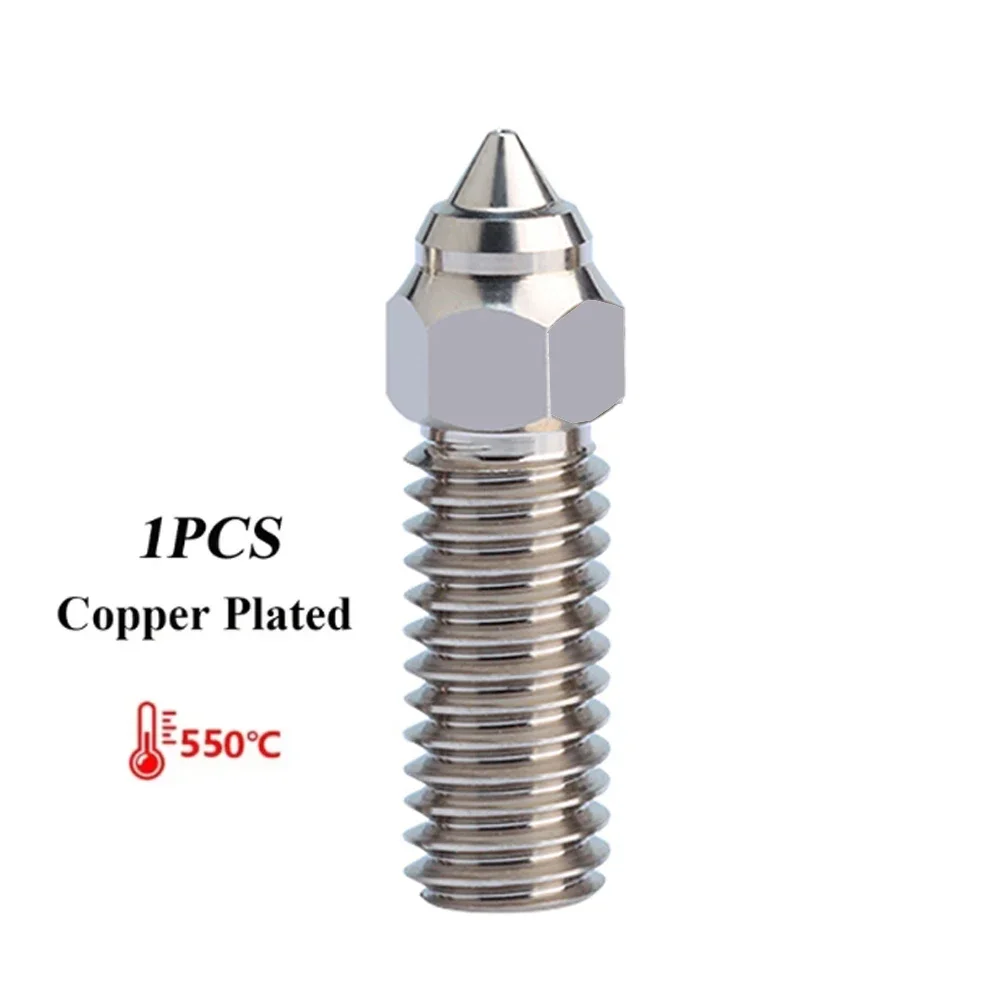 Nozzle voor Creality K1 K1 Max Ender 3 V3 KE CR-M4 Bimetaal Geplateerd Koper Hardstaal Messing voor Vyper Kobra Sovol SV06 plus/SV07