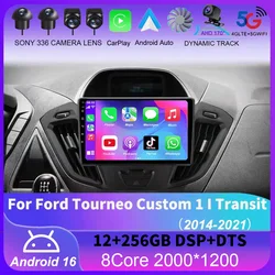 Android 16 For Ford Tourneo Custom 1 I Transit 2014 - 2021 Car Radio Multimedia Video Player Navigation stereo GPS