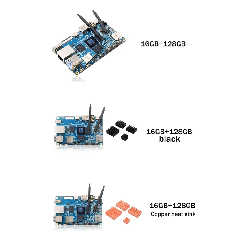 For Orange Pi 5B 16GB RAM+128GB EMMC Development Board RK3588S 8 Core 64 Bit Processor Programming Motherboard