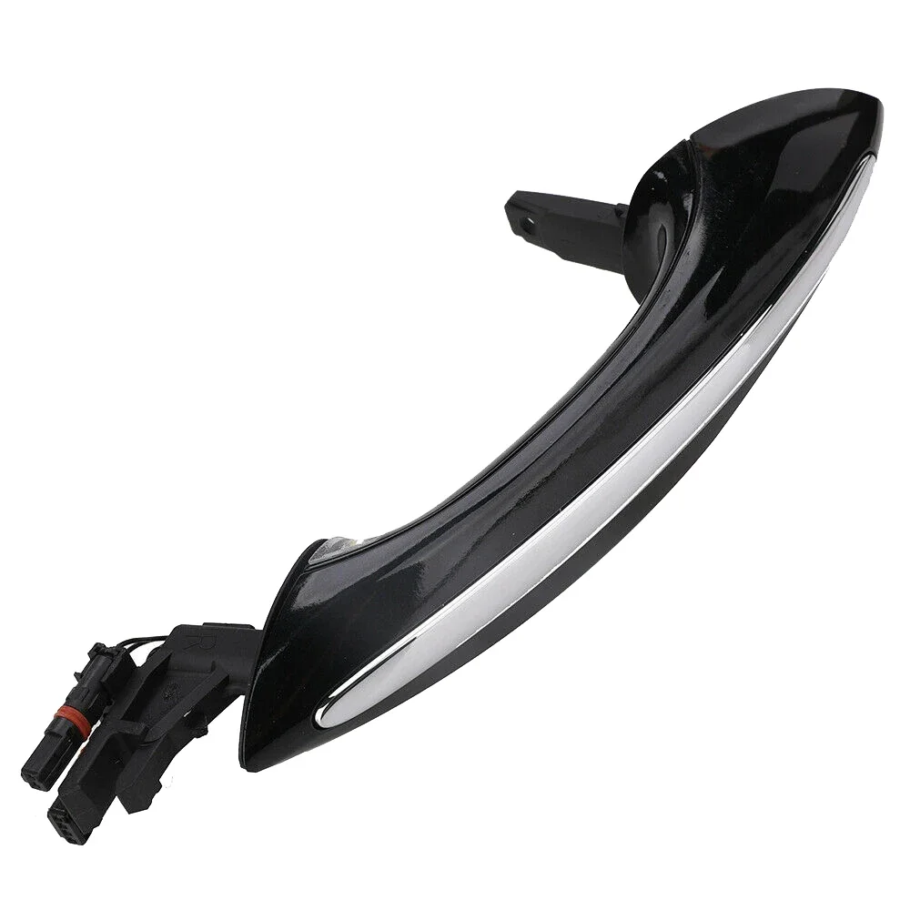 Juego de manijas de puerta de acceso Exterior y Exterior, color negro, para BMW Serie 5, 6, 7, F07, F10, F11, F06, F12, F13, F01, F02, 51217231931, 4 unidades