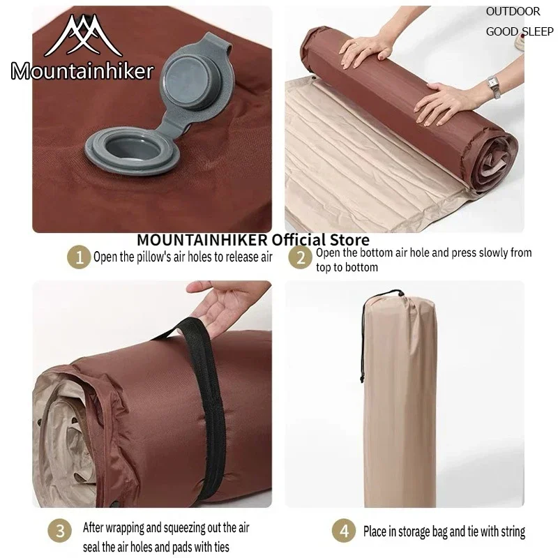 MOUNTAINHIKER 5cm キャンプ用自動膨張マットレス 超厚手メモリー