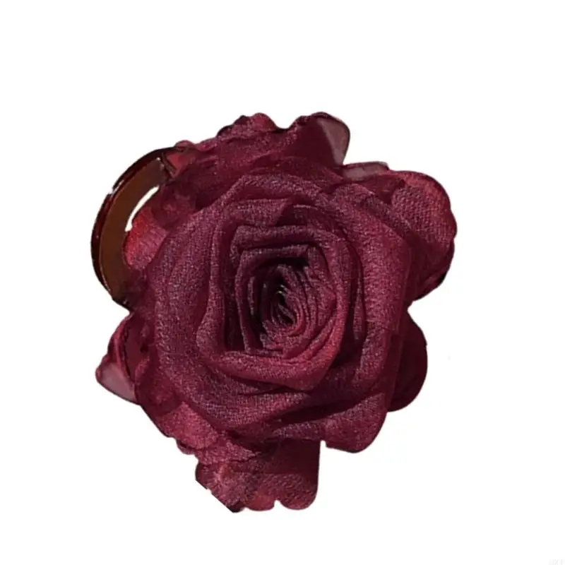 أنثوي كاميليا تصميم الشعر مقطع الشبكة البلاستيكية #2