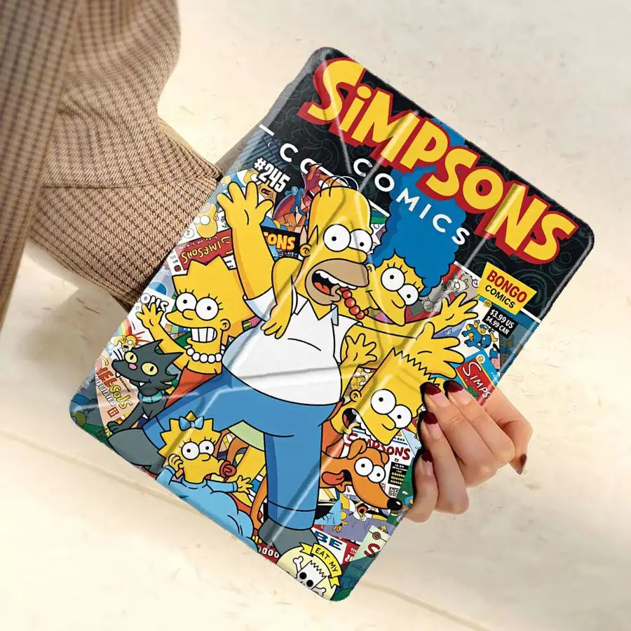 Funda para Tablet con Diseño de Collage de los Simpsons para iPad Air 4 5 M3 M2 M4 11 pulgadas Pro 11.ª 10.ª 9.ª 8.ª 7.ª 12.9 pulgadas Mini 6 7 Pro 2025