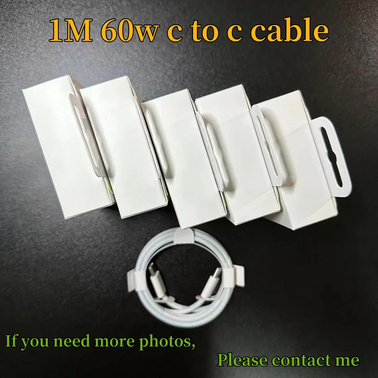 

10Pcs/Original Woven USB-C to USB-C Cable 60W Data Charge Type C Cable Fast Charging Cable For Phone 15 15Pro Max Plus With Box