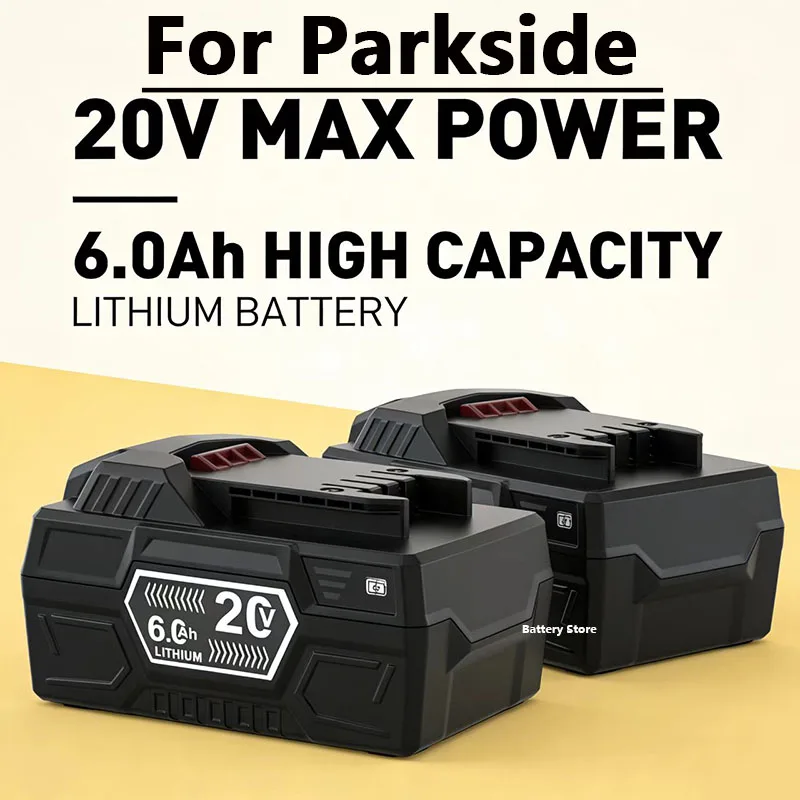 For Parkside 20V electric tool battery series PAP B1 B3 hand drill battery A3/PAP 208 A1 4.0Ah 6.0Ah lithium-ion battery