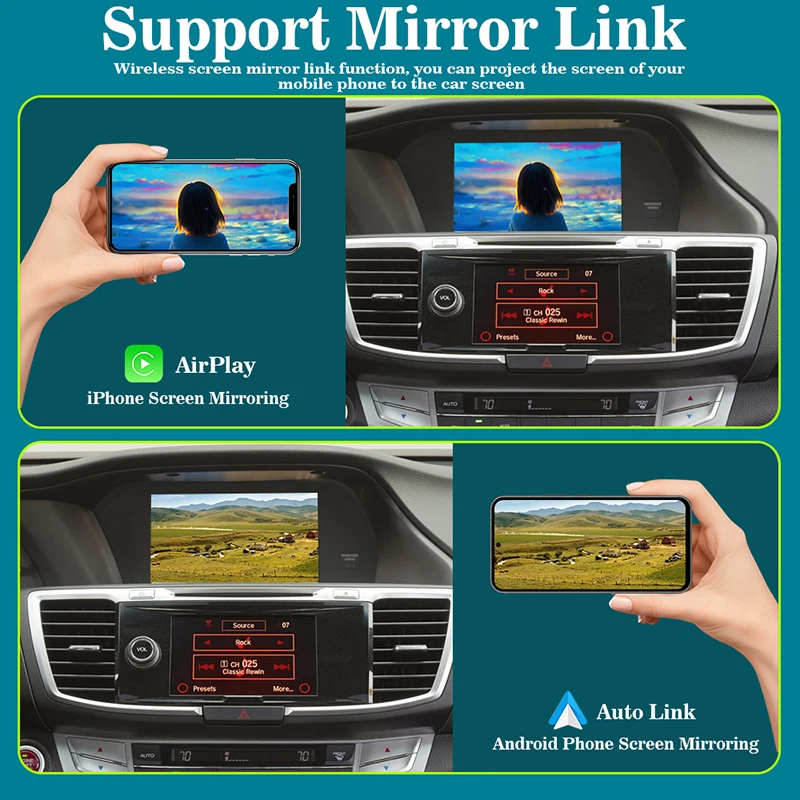 سيارة لاسلكية Ai Box Apple Carplay Android Auto لـ Acura YD3 RDX Honda Odyssey Accord شاشة أصلية تتطابق مع عرض الهاتف #5