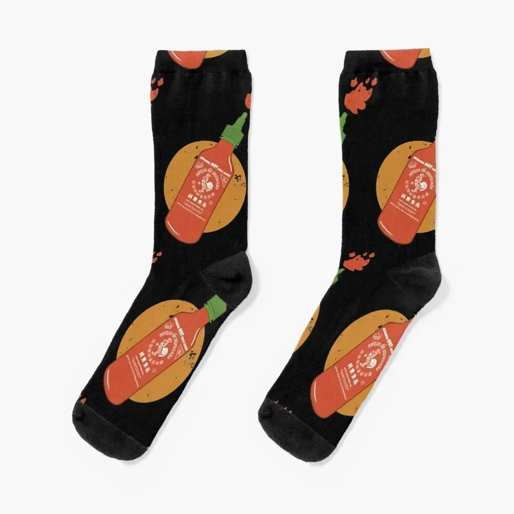 

Colorful Sriracha Socks cartoon floral Stockings compression Women Socks Men's