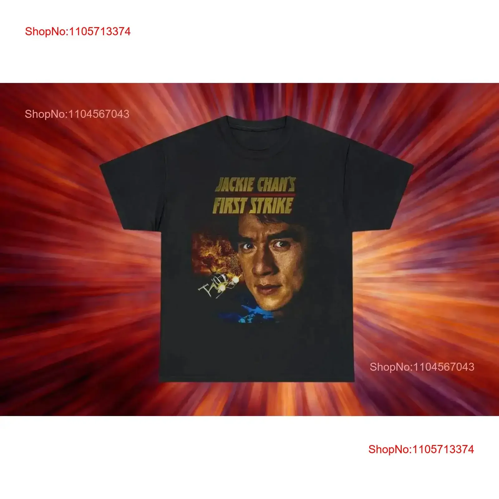 Vintage Movie T Shirt Jackie Chan vintage Washed Stretched Versatile designer clothes Comfortable Casual Breathable Soft