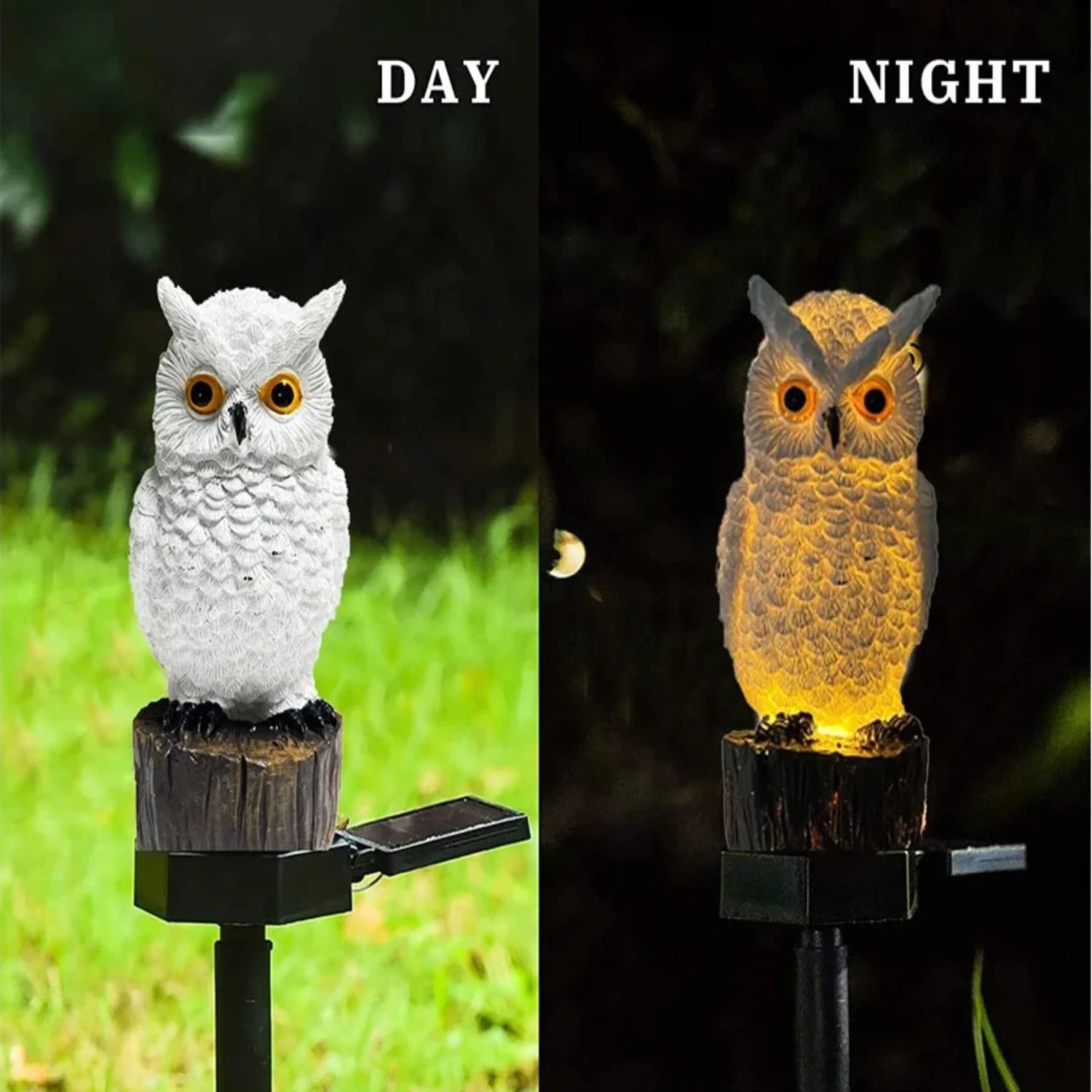 Enhance Your Lawn with This Charming and Elegant Owl Solar Light - Beautiful and Durable Waterproof Outdoor Stake Light with Lov