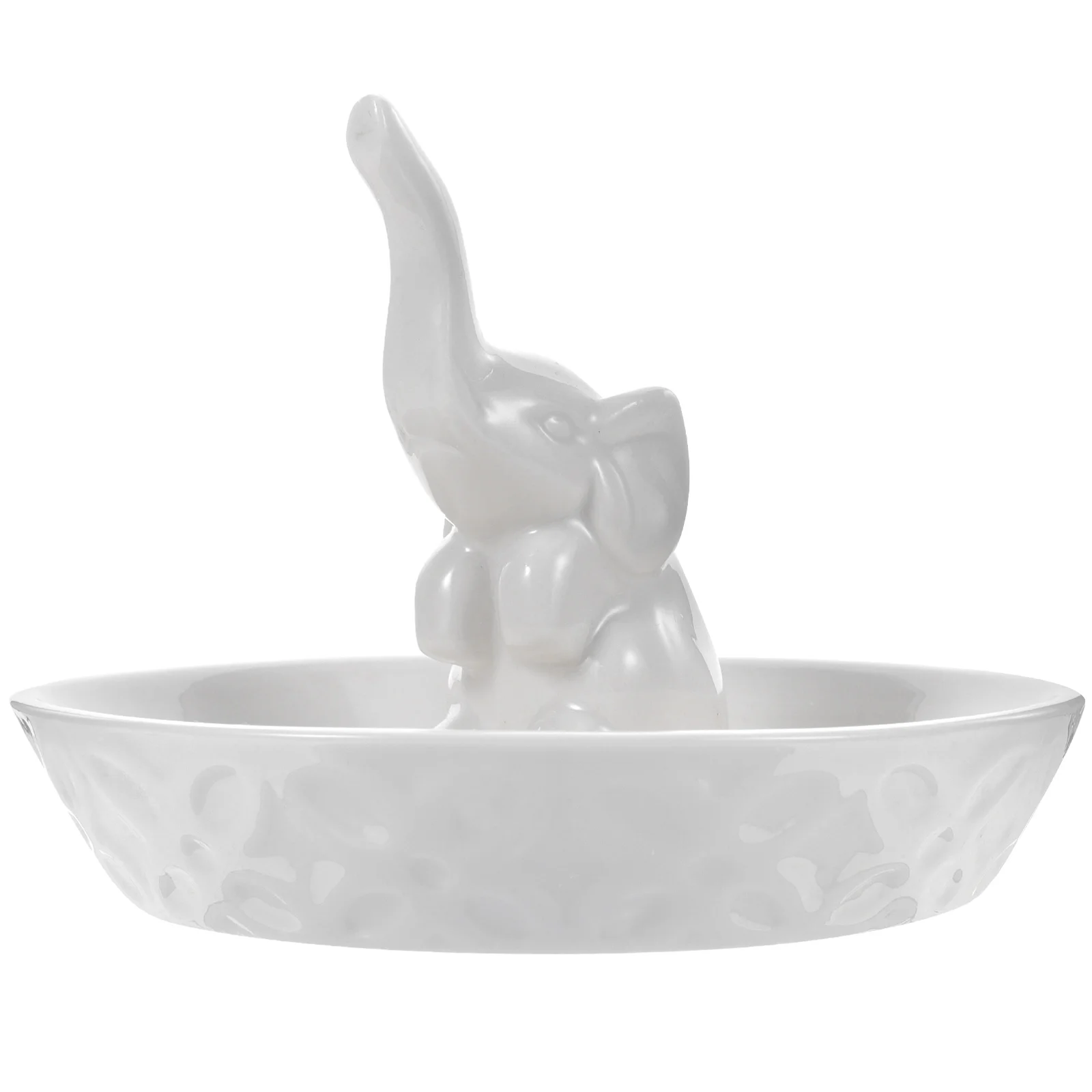 

Керамическое блюдо для ювелирных изделий, элегантное мастерство, декор в виде слона, небольшой декоративный поднос, держатель для колец, тарелка для хранения ключей, поднос для ювелирных изделий