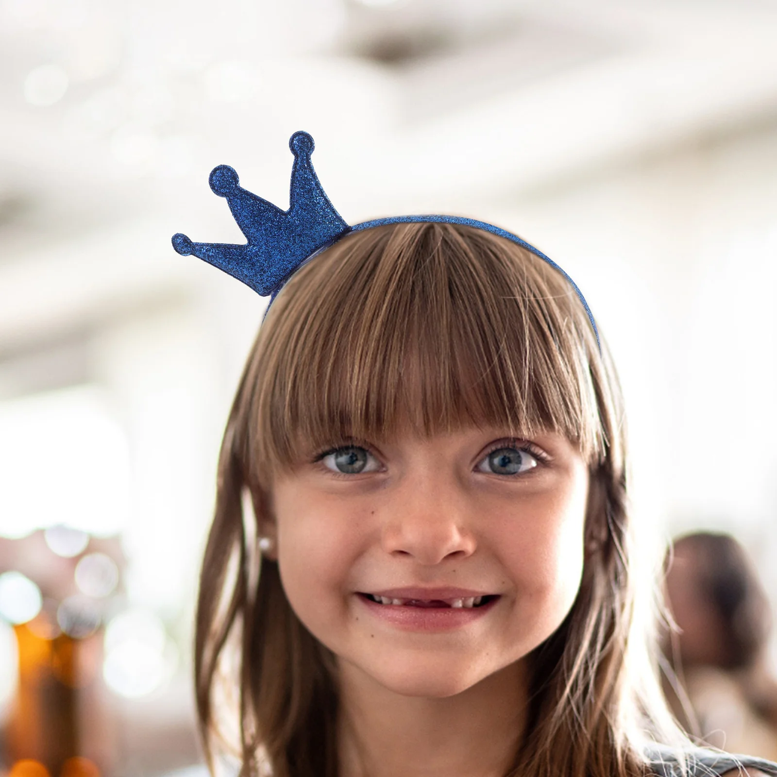

Блестящая повязка на голову с короной принцессы, блестящая тиара, аксессуар для волос для детей, девочек, вечеринки по случаю дня рождения, Хэллоуин, костюм, реквизит