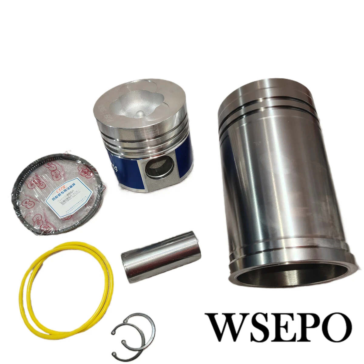 Cylinder Sleeve Liner Piston Kit(06 PC Kit) for Direct Injection ZS1105 4 Stroke Small Water Cooled Diesel Engine