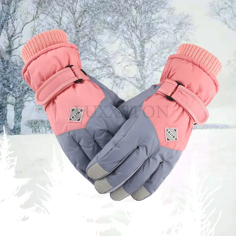 

Winter Warm Ski Gloves Thermal Ultralight Waterproof Touchscreen Snowboard Gloves Women Riding Motorcycle Snow Gloves