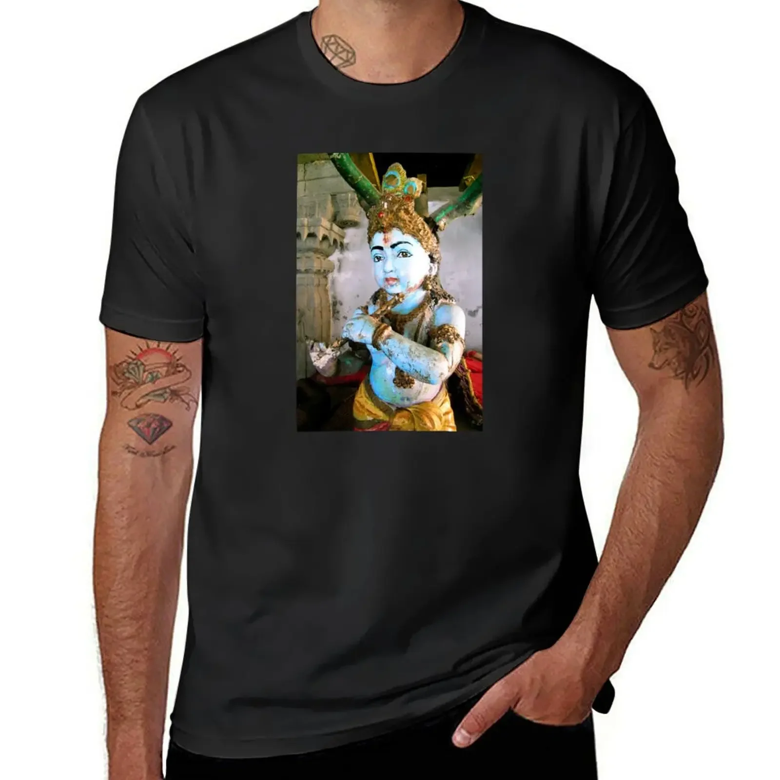 Baby Blue Shiva, Simahalacham Temple, Visakhapatnam, Andra Pradesh, India T-Shirt