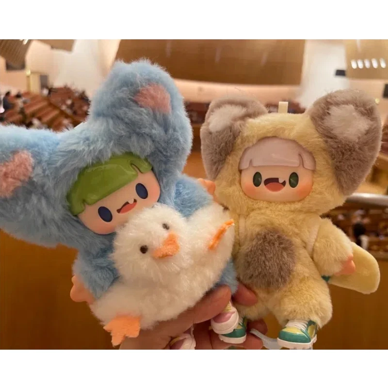 

Ado Colorful Life Mystery Plush Box, Cute Cartoon Keychain Doll Set, Collectible Art Toy Figure For Girls Kawaii Bag Charm