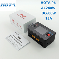 HOTA P6 Dual Smart Charger AC240W DC600W 15A T240 Power Adapter for Lipo LiIon NiMH Battery with Type-C iPhone Samsung Charging