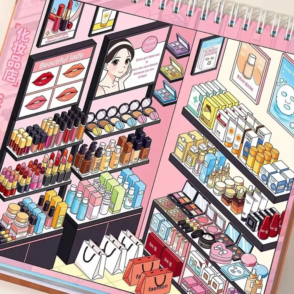 Store Code Goods Store Code Goods Series Sticker Stacking Sticker 3D Design Sticker Book DiY Cut Design Scene Collection