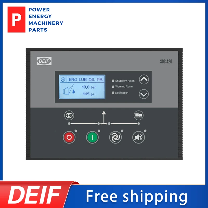 

Original DEIF SGC420 Generator Controller Module AMF Remote Start Stop HMI Full Graphics LCD Display Sgc420