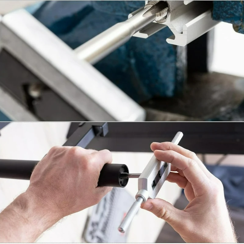 M3-M12 قابل للتعديل T-مقبض وجع الموضوع مقبض حامل الصنبور مخرطة وجع عالية السرعة الصلب متري التوصيل الصنابير مجموعة أدوات التنصت #6