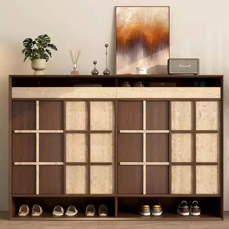 

Прочный угловой шкаф для обуви в минималистичном стиле для квартиры, органайзер для хранения обуви в коридоре, мебель