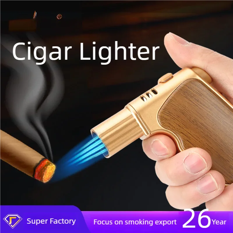 Cigar specific lighter igniter self-locking windproof Amazon high-end flamethrower for easy portability