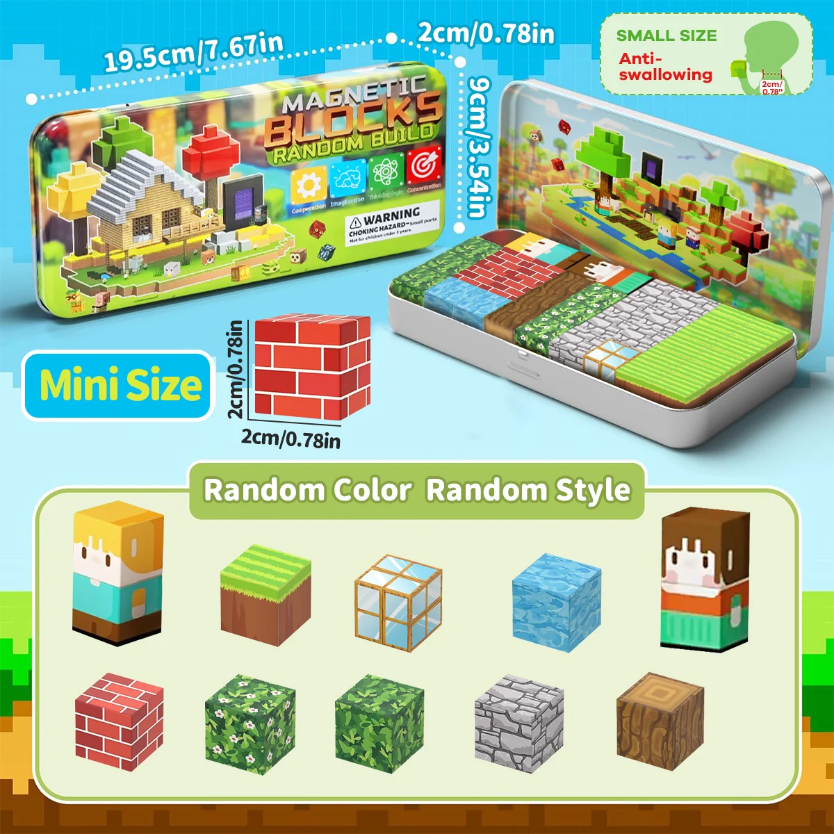 Magnetic Building Blocks Constrution Sets Forest World，STEM Learning Building Blocks Toys For Kids，Gifts Fun Stress Relief Toys