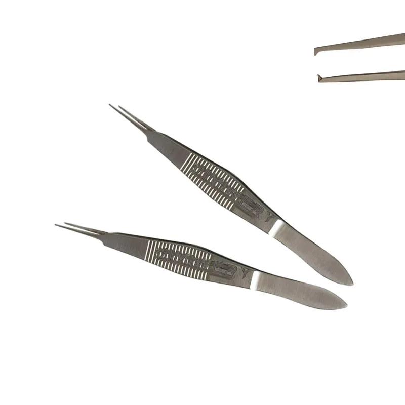 Stainless Steel Adson Tissue Forceps Cartilage Thumb Forcep Eye Surgery Tweezers Serrated Tips