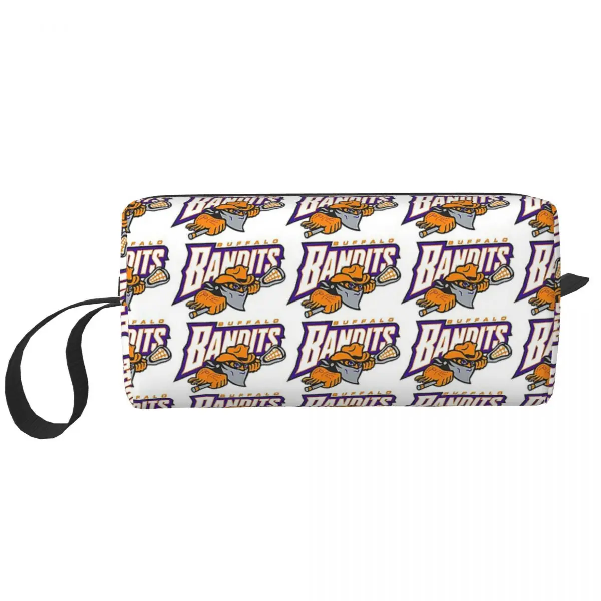 Buffalo Bandits Logo Design Makeup Bag Cosmetic Organizer Storage Dopp Kit Toiletry Cosmetic Bag for Women Beauty Pencil Case