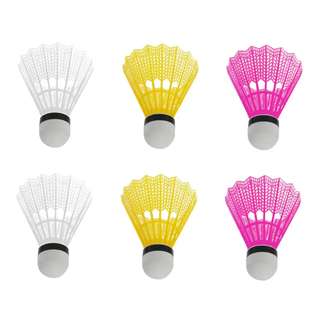 12-delig kleurrijk plastic badmintonshuttlesballen sporttrainingsspel