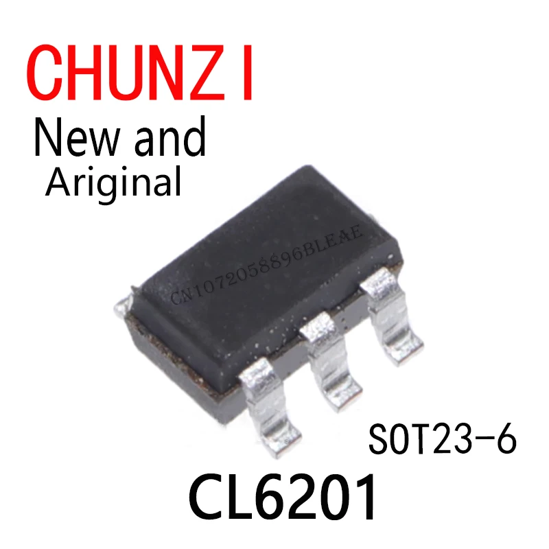 10 Stück neu und original 7001 SOT23-6 CL6201