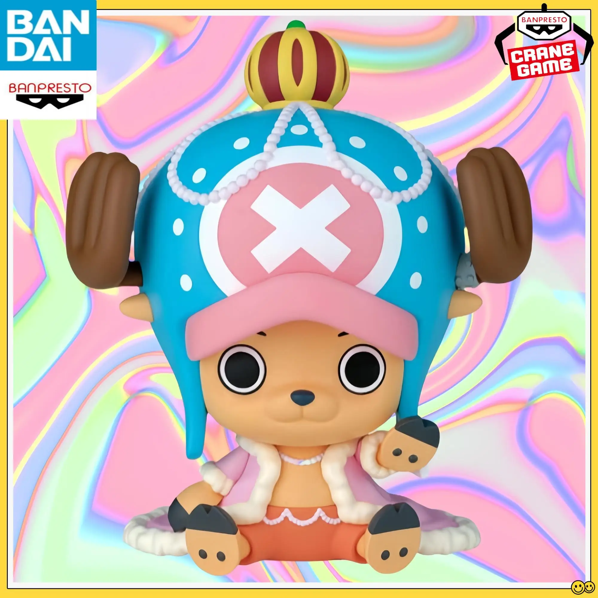 Bandai Banpresto One Piece Sofvimates Chopper 13cm Siedząca Figurka Kolekcjonerska Anime - Śliczny Styl Wybierz Prezent Zestaw Garazowy
