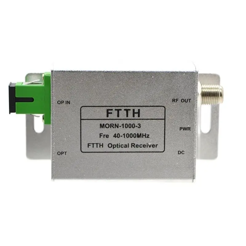 

New FTTH CATV WDM Optical Receiver GEPON Network With AGC Mini Node Indoor Single Mode Optical Equipment Alloy Case Wholesal