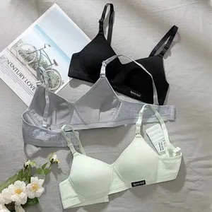 Kadınlar için sütyen, pamuklu iç çamaşırı, telsiz bir toplantı, V-Sütyen rahat, iç çamaşırıdır-en üste 6 Büyük satış-yastıklı sütyen-no. 3