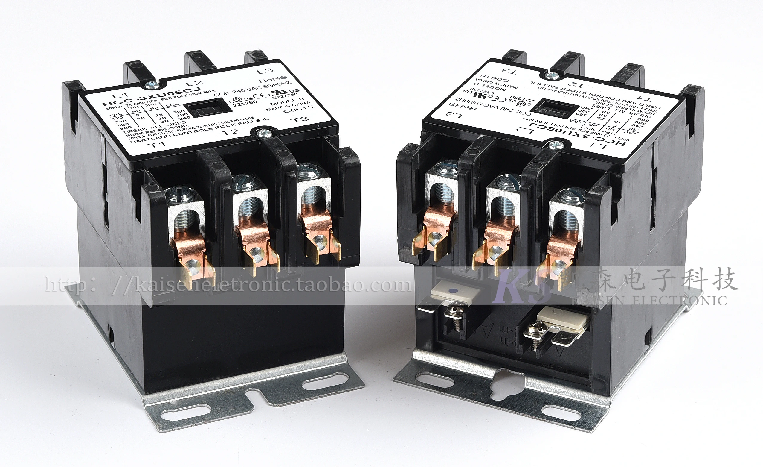 220V 60A HCC-3XU06CJ Hartland Controls American three-phase AC contactor off the shelf