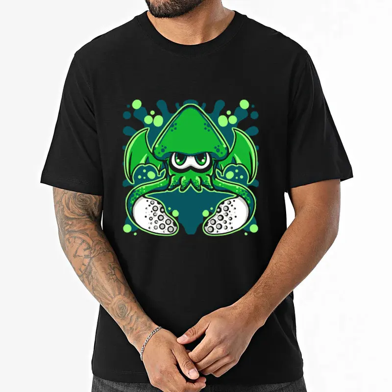 Cute Cartoon Videogame Splatoon Gift T Shirt for Gamer 1231 Short Sleeve Graphic Clothes 100% cotton Unisex Tee US Size S-6XL