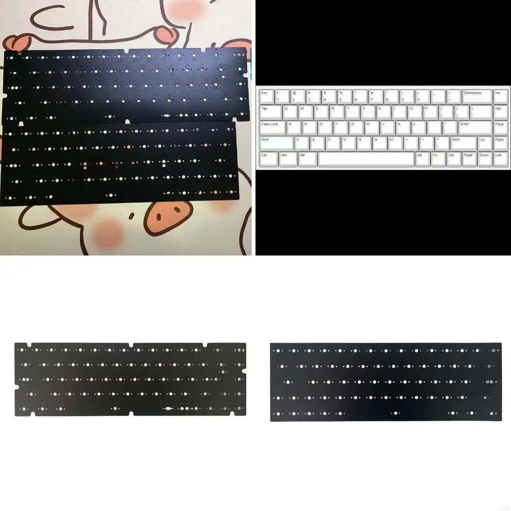 

C90F Silents Typing Keyboards Foam Cushion, Soft Black IXPE Silencers Cotton for Enhanceds Keyboards Feel