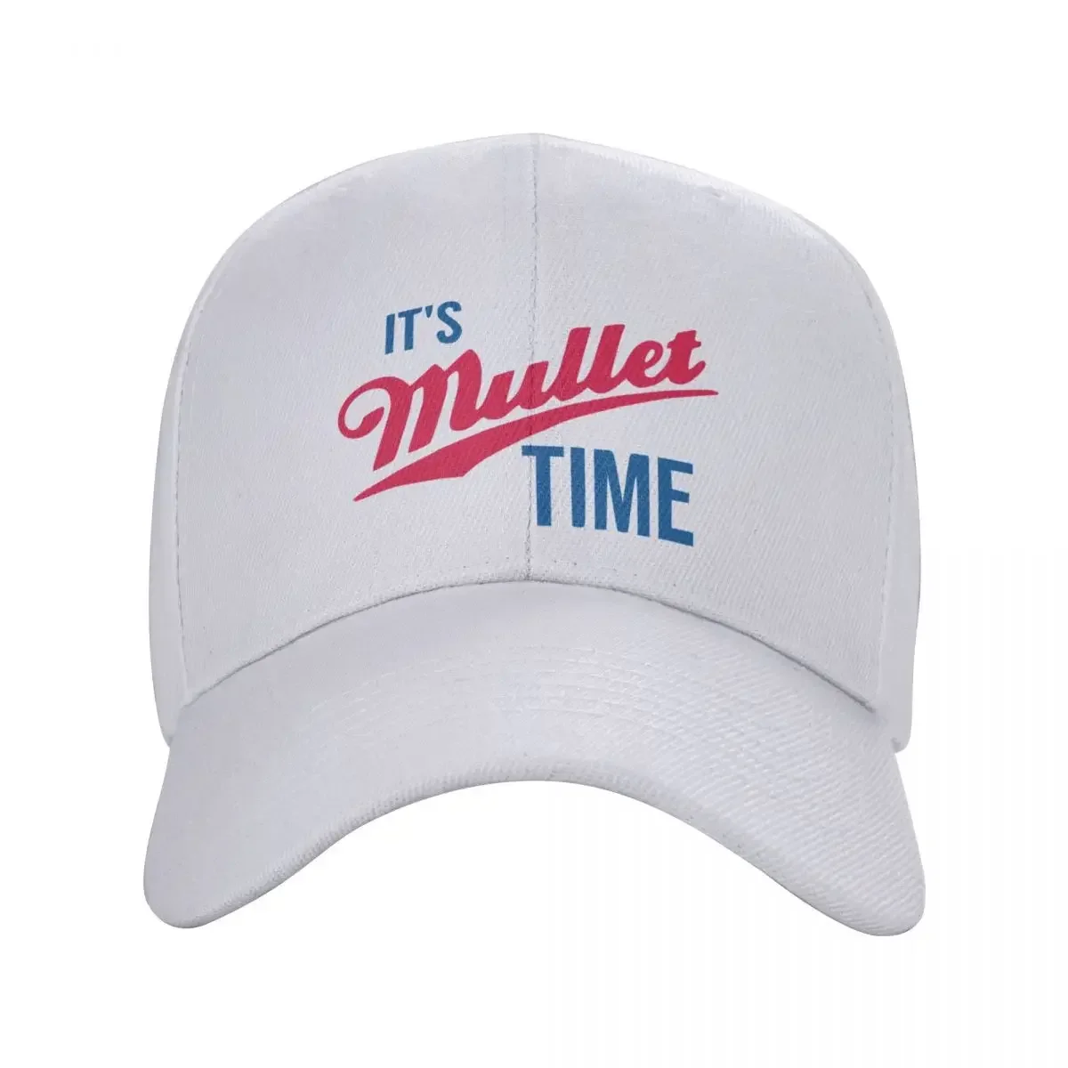 It's Mullet Time, Funny MulletCap baseball cap Sunscreen Hat beach Women beach fashion Men's