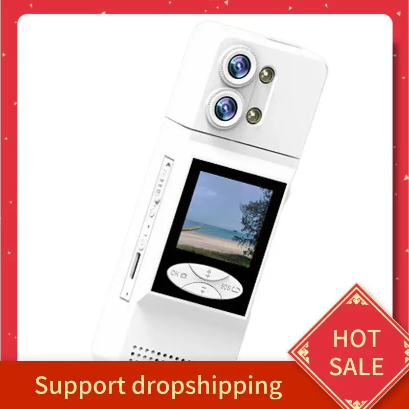 

B44C 180° ° Камера с вращающимся объективом, экран 1,5 дюйма, 32G TF-карта, 3000 мАч, видеорегистратор для езды на велосипеде, бега, встреч