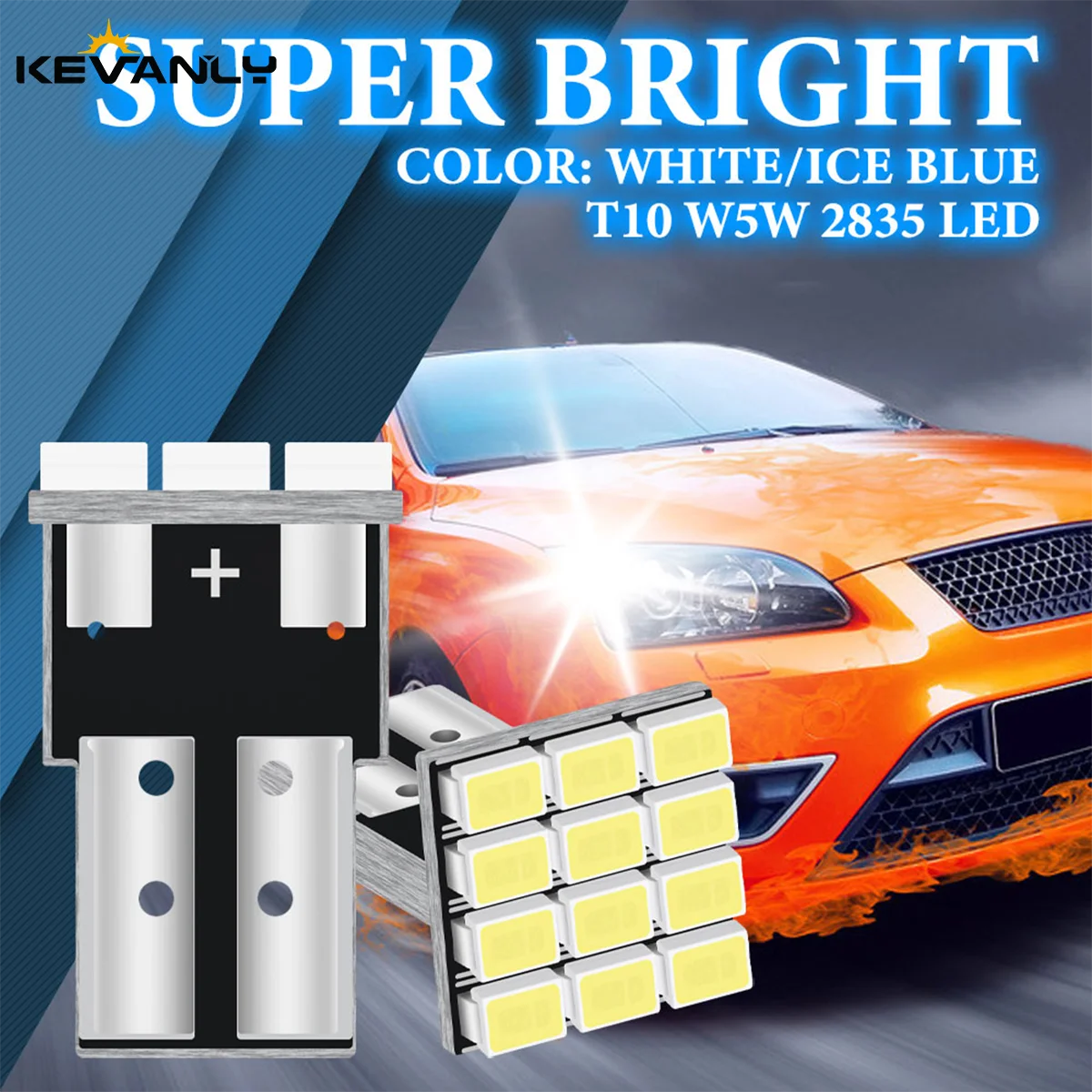 

KEVANLY 10/20PCS T10 W5W LED Bulb 2835 12SMD High Quality Clearance Lights Reading Interior Light Luggage Compartment Lights