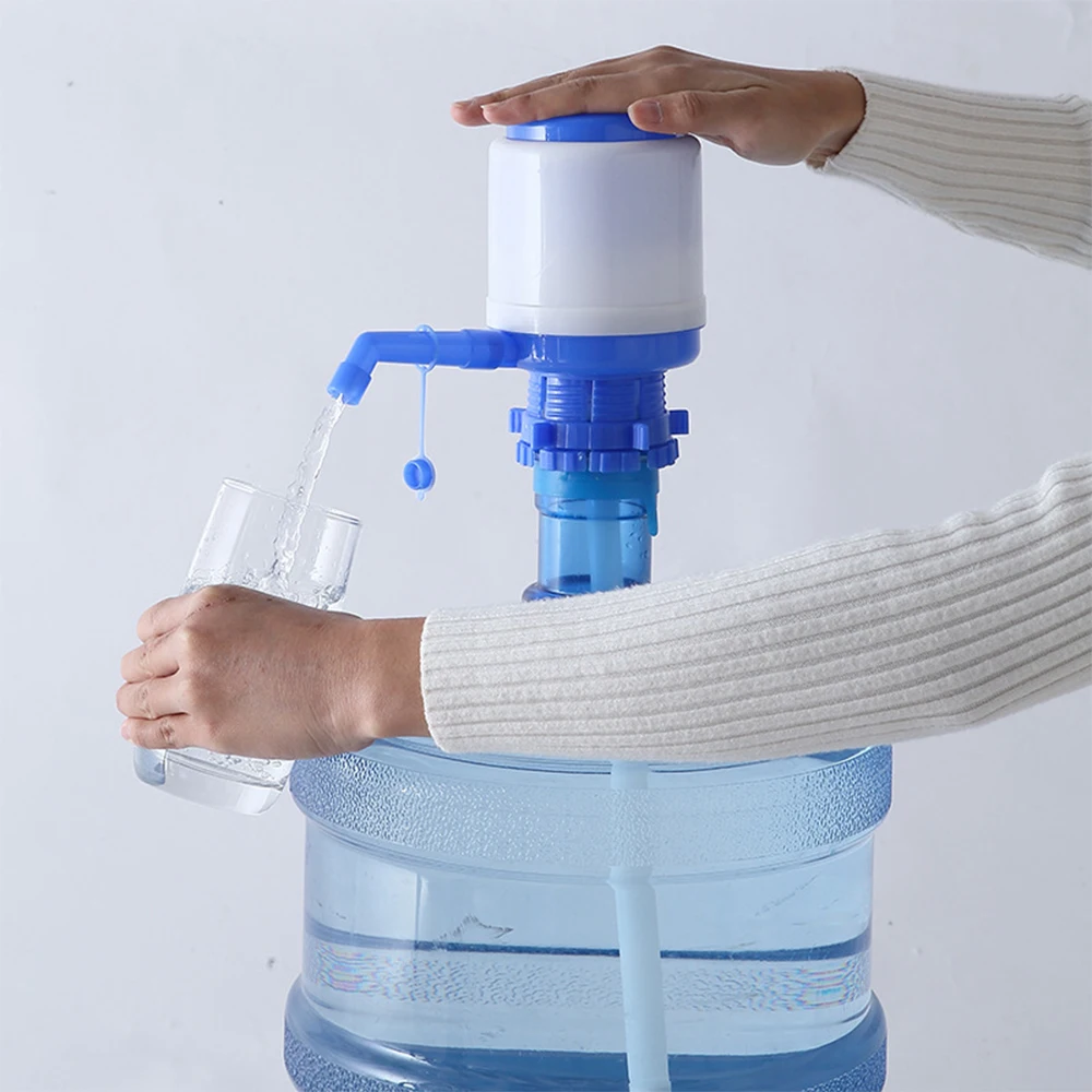 

Portable Water Bottles Pump Manual Hand Pressure Drinking Fountain Pressure Pump Water with an Extra Short Tube Food Grade Pump
