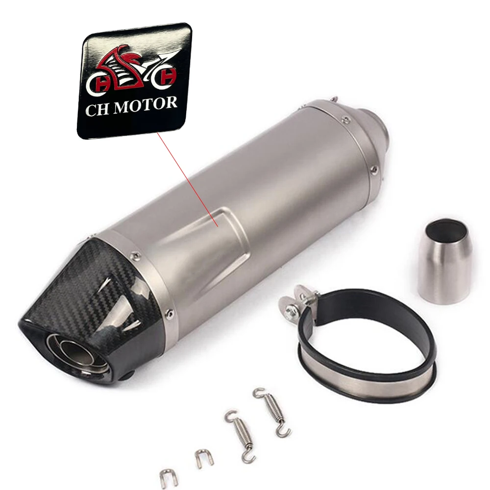 

CH MOTOR Универсальный глушитель из углеродного волокна DB Killer мотоцикла для Z900 CBR500R KTM390 RC390 R6 R1 Dirt Bike