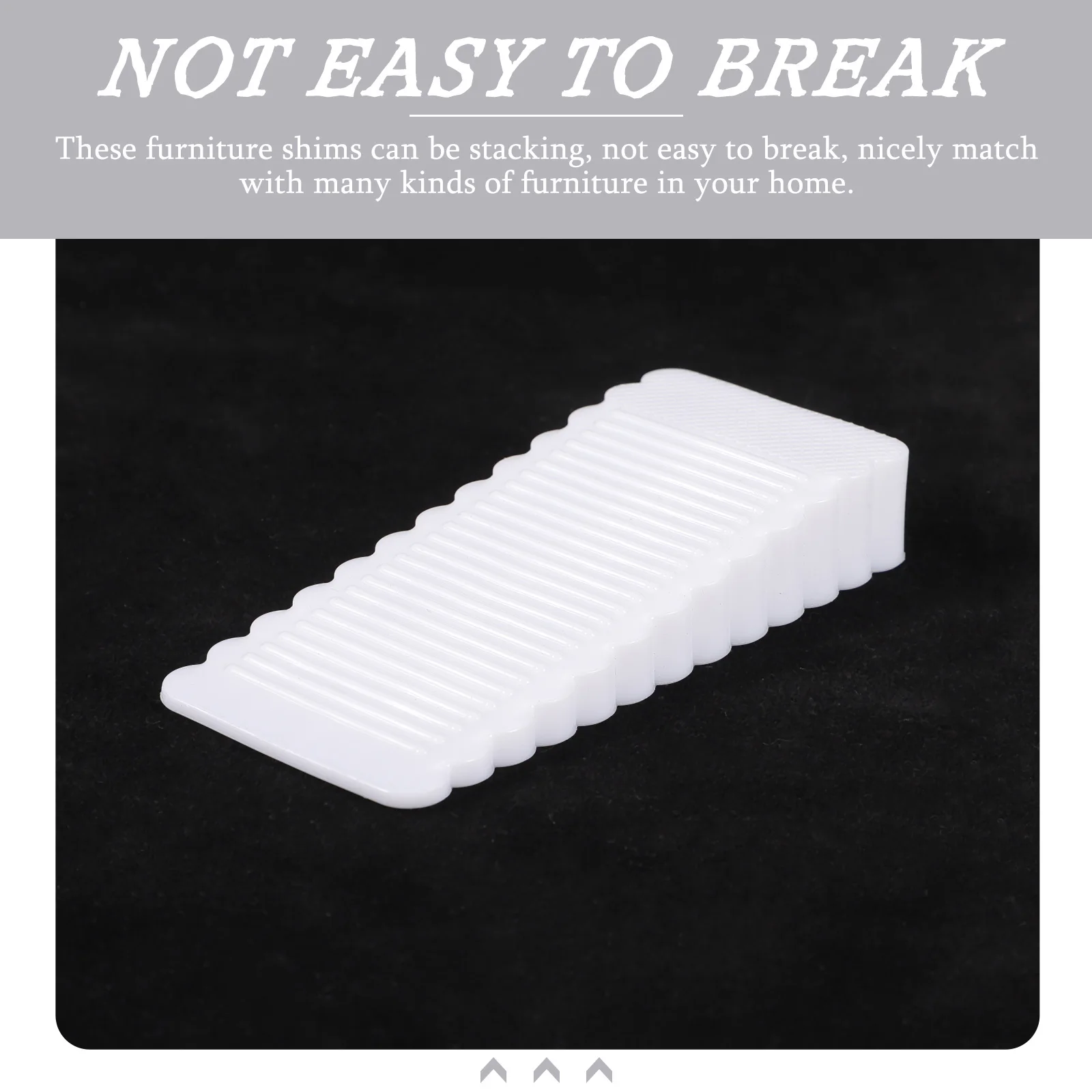 

4 Pcs Furniture Leveling Pads Shims Rubber Wedges for Uneven Floors Tables Desks Chairs Toilet Doors Windows Non Slip Textures