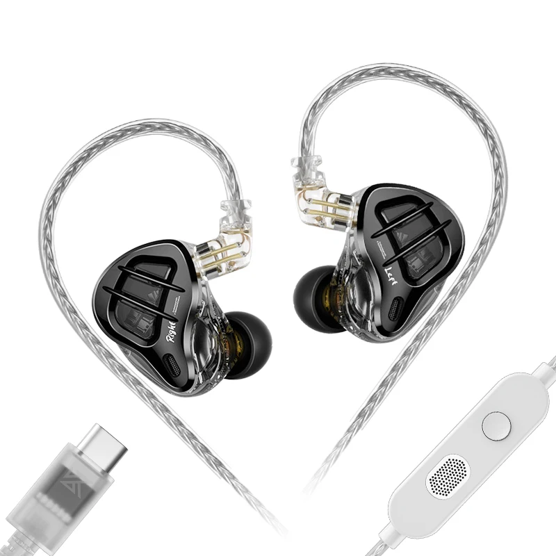KZ ZAR Hybride driver In-ear monitor 1DD + 7BA HiFi-hoofdtelefoon 2-pins bedrade hoofdtelefoon Muziek DJ-hoofdtelefoon Sport Gaming Oordopjes